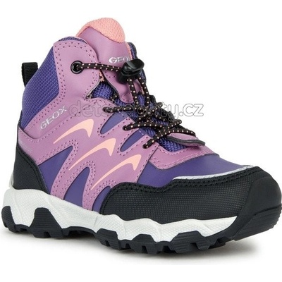 Geox Sneakersy J Magnetar G. B Abx J264LB 054FU C8382 fialová