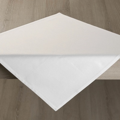 Veba Ubrus Garbo bavlna satén bílá s nešpinivou úpravou 40x40 cm