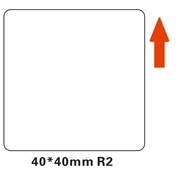 NIIMBOT A2A18518701, 40x40mm, 180 бр, бял самозалепващи се етикети (A2A18518701)