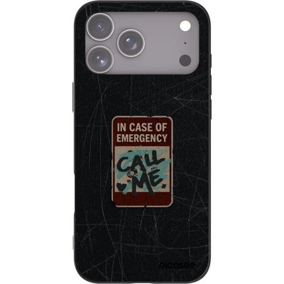 Picasee silikonový černý obal pro Apple iPhone 17 Pro Max - EMERGENCY – Hledejceny.cz