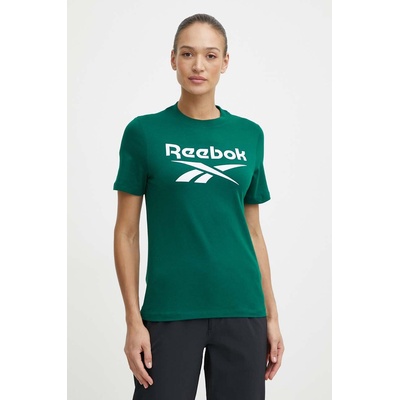 Reebok Памучна тениска Reebok Identity в зелено 100076007 (100076007)