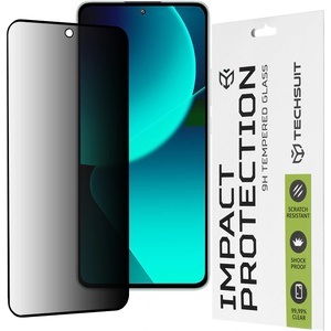 Techsuit Протектор за Xiaomi 13T / 13T Pro - 111D Privacy Full Glue - Черен