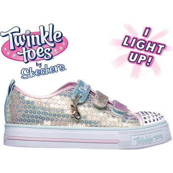 Skechers Детски маратонки Skechers Twinkle Toes Mermaid Magic Infants Trainers - Gold/Multi