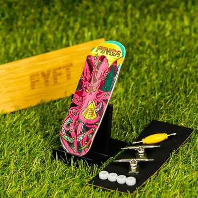 Finga Fingerboards Komplet začiatočník Design Cthulthu chrom trucky