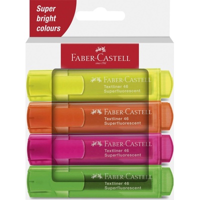 Faber Castell Textliner 46 Neon sada 4 ks 254644