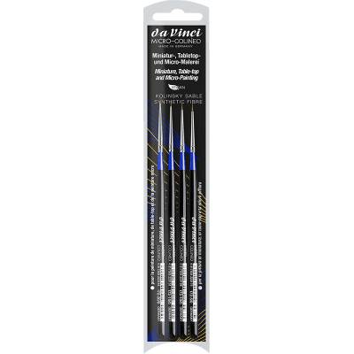 da Vinci MICRO-COLINEO Set 172 – 4 syntetické mikro štetce, veľkosti 20/0, 15/0, 10/0, 5/0