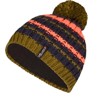 Trollkids Детска зимна шапка (beanie) Trollkids Kid's Hafjell Bobble Cap Beanie - Spruce Green / Navy / Vivid Orange - размер 48-52 cm (204-8386-1811)