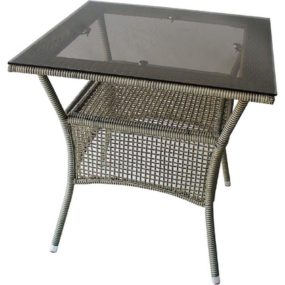 Bogdan Furniture Am Ратанова маса 45-1 75/75/75h сива