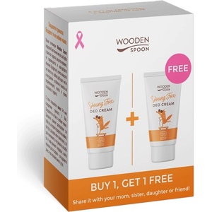 Wooden Spoon Комплект - Крем-дезодорант Young Fox + Подарък, 2 х 40 ml - baby