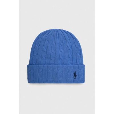 Ralph Lauren Вълнена шапка Polo Ralph Lauren в синьо от вълна (455922986)