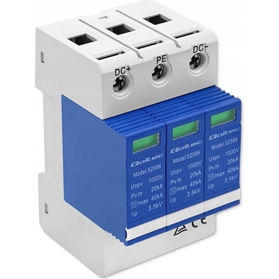 Omezovač přepětí DC 3P 1000V T2 C pro solární systémy PV Qoltec