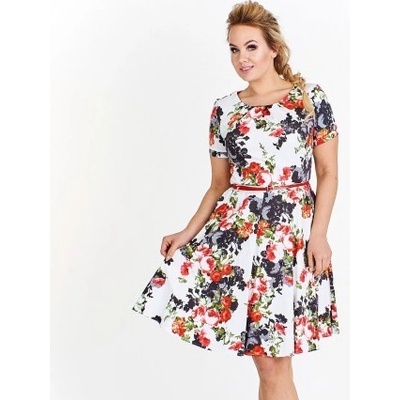 Milano Moda dámské květované šaty Georgina MM02/42 barevná