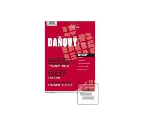 Daňový špeciál 4/2015