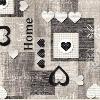 Impol Trade Ubrus PVC 180C Sweet Home šedý návin 20 mx140 cm