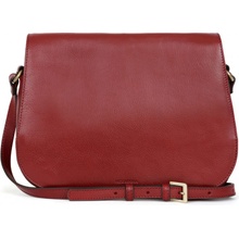 Hexagona crossbody kabelka 111220 carmin červená