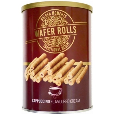 Golden Moments vaflové trubičky s náplní cappuccino 400 g