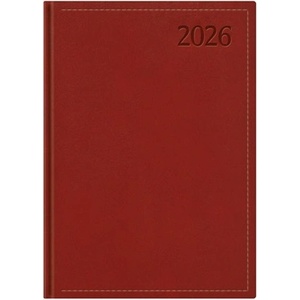Kalendart Traditional 2026 T012 B6 седмичен дневник с граници в бордо 26T012T-002 (26T012T-002)