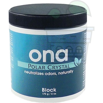 Image 1 of ONA Block Polar Crystal 170 гр. - Неутрализатор на Миризми с аромат на "Полярен кристал" (блокче) (16002)