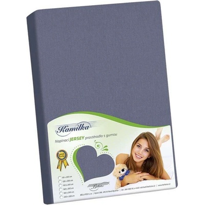 Veratex prostěradlo jersey šedé 90x200