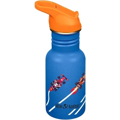 Klean Kanteen dětská nerezová lahev Kid Classic Narrow 12oz Race Cars 355 ml