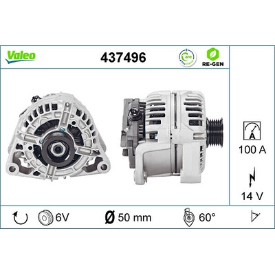 Alternátor VALEO 437496