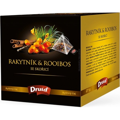 Druid Čaj bylinný Rakyník & Rooibos se skořicí Premium 27 g