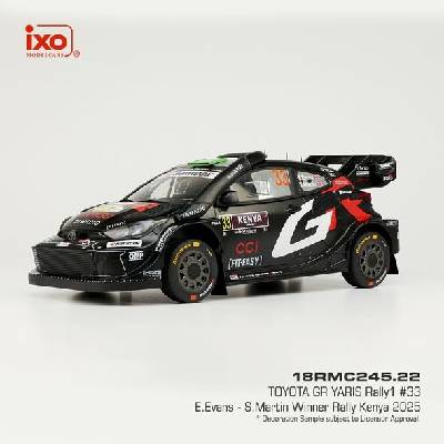 Toyota GR Yaris Rally1 Safari Rallye Kenia 2025 33 Evans Martin IXO 1:18