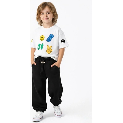 Detské wide baggy Easy Street krémová