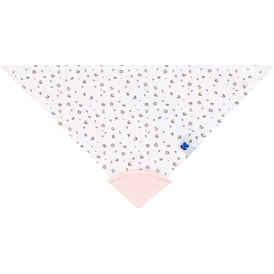 Kikkaboo Лигавник-бандана с чесалка Savanna Pattern Pink (31303030034)