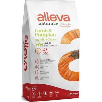 Alleva Natural Mini & Medium Adult Lamb & Pumpkin 5 kg