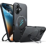TORRAS Калъф за iPhone 16 - Torras Ostand Spin Series - черен