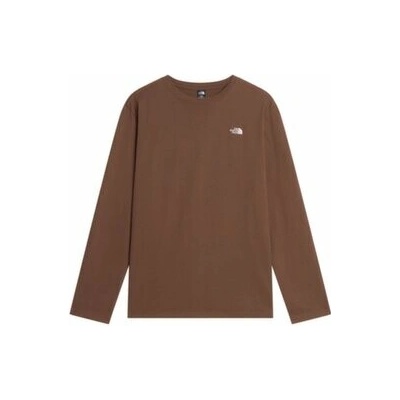The North Face TNF Essential Simple Dome Relaxed Long Sleeve Women hnedá