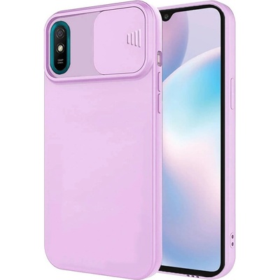 Pouzdro MG Privacy Lens silikonové Xiaomi Redmi 9, fialové