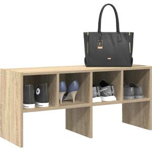 vidaXL Стелаж за обувки, стифиращи, дъб сонома, 89, 5x30x40 см (858843)