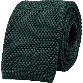 Bubibubi pletená kravata Emerald tmavozelená