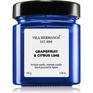 Vila Hermanos Apothecary Cobalt Blue Grapefruit & Citrus Lime ароматна свещ 150 гр