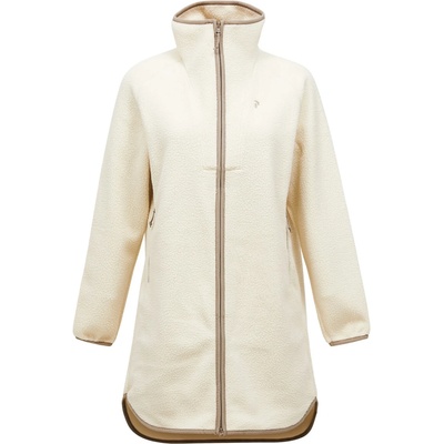 Peak Performance Дамско поларено яке Peak Performance Women's Naturerush Pile Long Full Zip Fleece jacket - Sand Fog (105-7132-0314)