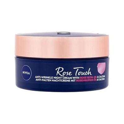 Nivea Rose Touch Anti wrinkle noční krém proti vráskám 50 ml