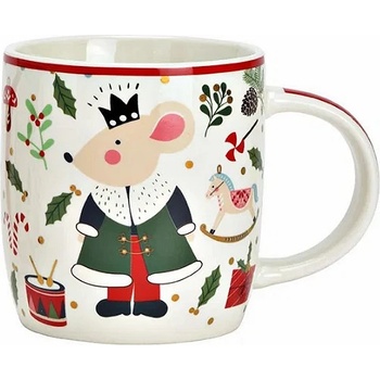 WURM Порцеланова коледна чаша с мишка 365мл, 12x8x9см (2110)