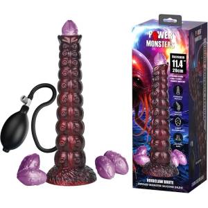  Фентъзи дилдо със силиконови яйца и ръчна помпа, 29см. - Voidclaw Brute (D-246113)