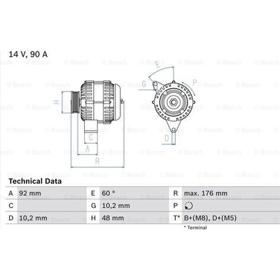 Generátor BOSCH 0 986 039 740