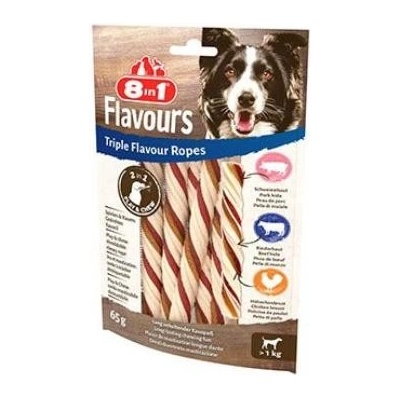 8 in 1 Pet Products GmbH Pochoutka 8in1 Triple Flavour Ropes 65 g