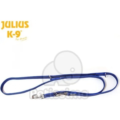 Julius-K9 гумирана регулируема каишка, синя / 20 мм 2, 2 м