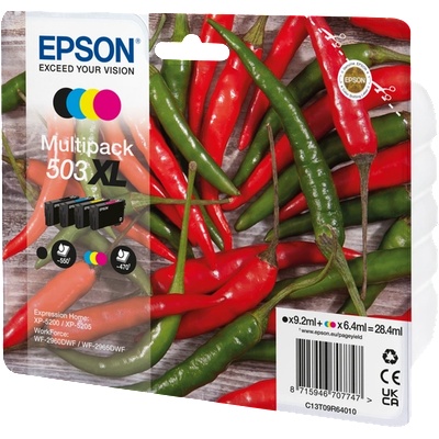 Epson Комплект 4 глави за Epson WorkForce WF-2960/Expression Home XP-5200 Series - Ink - /503XL/ / C13T09R64010 - BK/C/M/Y - XL - Multipack - PN C13T09R64010 (C13T09R64010)