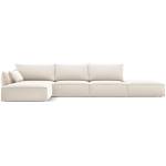 Mazzini Sofa Бежов кадифен ъглов диван (ляв ъгъл) Vanda - Mazzini Sofas (MAZ_LCO_51_F1_VANDA1)