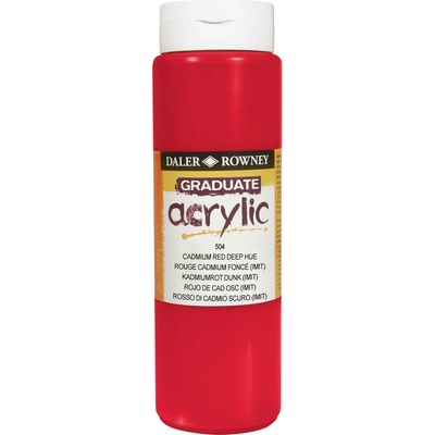 Daler-Rowney Graduate АКРИЛНА боя Cadmium Red Deep Hue 500 ml 1 бр (123500504)