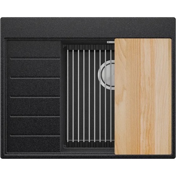 Твоят Стил Графит гранитна кухненска мивка Сидни 620-45 Ergo Multilevel 620х500