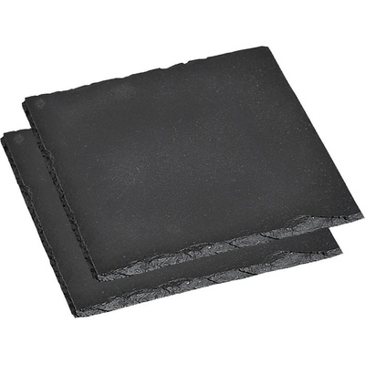 Kesper Sada břidlicových desek na servírování jídla čtverec 20x20cm