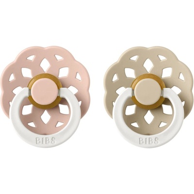 BIBS Boheme Natural Rubber Night Size 1: 0+ months биберон Blush / Vanila 2 бр