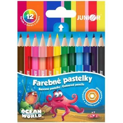 Junio voskové pastelky 12 ks